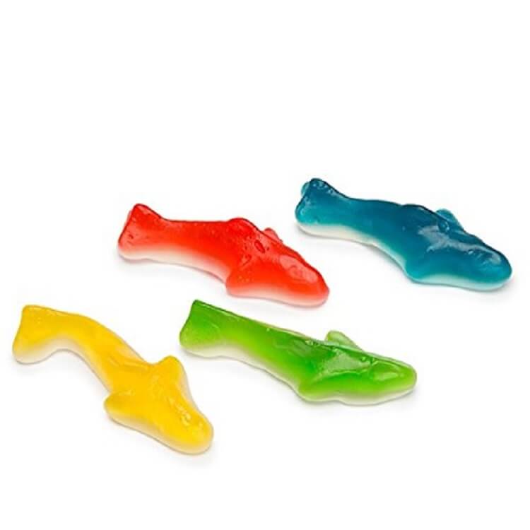 Kervan Assorted Color Gummi Sharks Gummy Candy 8596